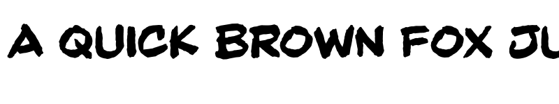 Preview of Beelzebrush Black BB Regular font