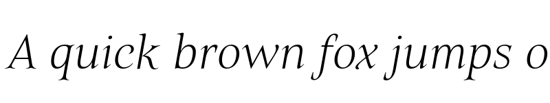 Preview of Belda Ext Thin Italic font