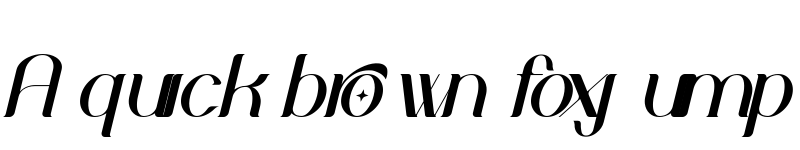 Preview of Belinda Italic font