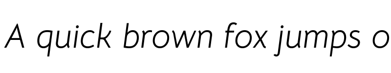 Preview of Bellota Text Italic font