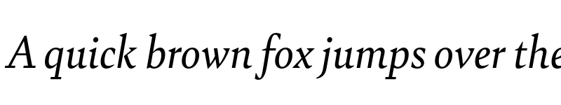 Preview of Bely Italic font