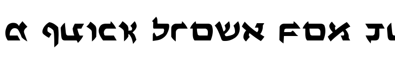 Preview of Ben-Zion Expanded Expanded font