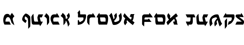 Preview of Ben-Zion Regular font