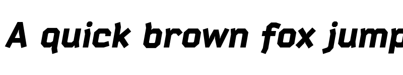 Preview of Bender Black Italic font