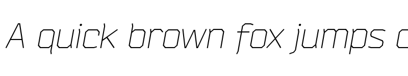 Preview of Bender Light Italic font