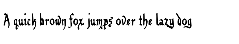 Preview of Benegraphic Regular font