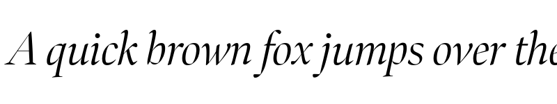 Preview of Bennet Banner Light Italic font