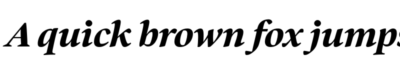 Preview of Bennet Display Black Italic font