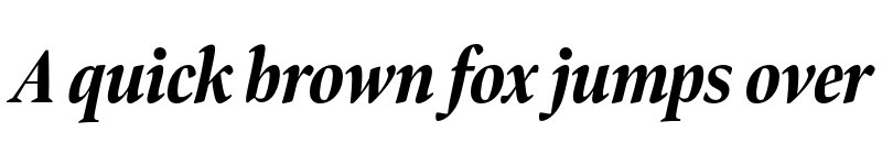 Preview of Bennet Display Extra Condensed Extra Bold Italic font
