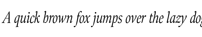 Preview of Bennet Display Extra Condensed Light Italic font