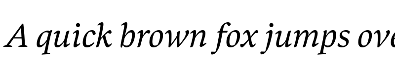 Preview of Bennet Text One Italic font