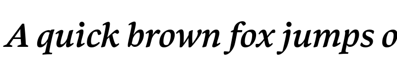 Preview of Bennet Text Two Semi Bold Italic font