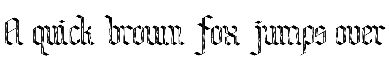 Preview of Bensch Gothic Flames Regular font