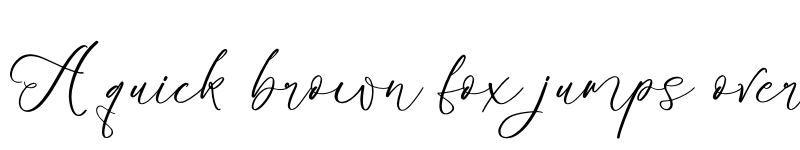 Preview of Benthany Amourty Regular font