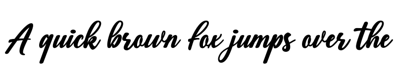 Preview of Bentos Script Regular font