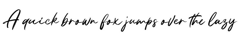 Preview of Bentron Calligraphic PERSONAL Regular font