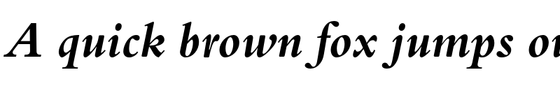 Preview of Bergamo Std Bold Italic font