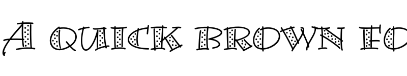 Preview of Bermuda LP Dots Regular font