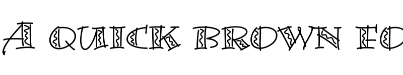 Preview of Bermuda LP Squiggle Regular font