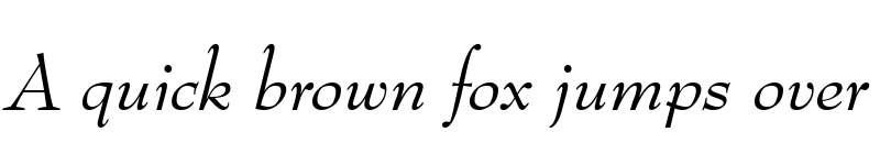 Preview of BernhardMod BT Italic font