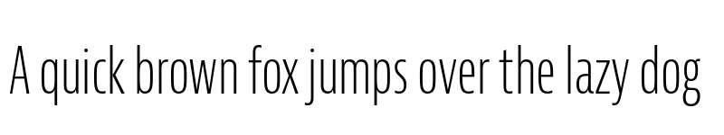Preview of Bernina Sans Compressed Light font