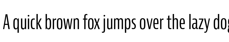 Preview of Bernina Sans Compressed Regular font