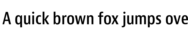 Preview of Bernina Sans Condensed Semibold font