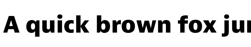 Preview of Bernina Sans Extrabold font