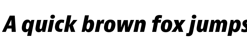 Preview of Bernina Sans Narrow Extrabold Italic font