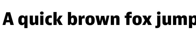 Preview of Bernina Sans Narrow Extrabold font