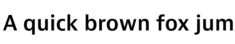 Preview of Bernina Sans Semibold font