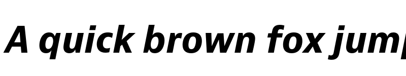 Preview of Bernino Sans Bold Italic font