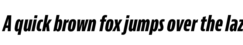 Preview of Bernino Sans Compressed Extrabold Italic font