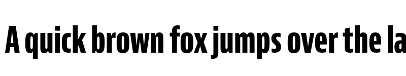 Preview of Bernino Sans Compressed Extrabold font