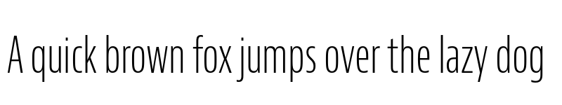 Preview of Bernino Sans Compressed Light font