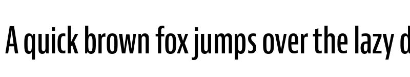 Preview of Bernino Sans Compressed Semibold font