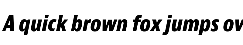 Preview of Bernino Sans Condensed Extrabold Italic font