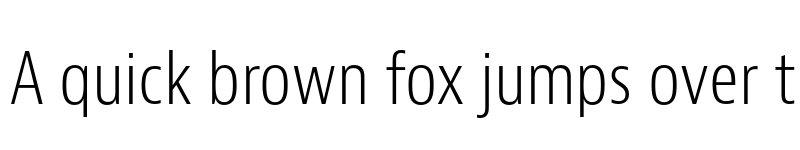 Preview of Bernino Sans Condensed Light font