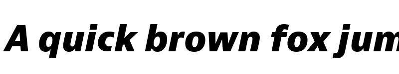 Preview of Bernino Sans Extrabold Italic font