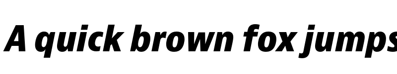 Preview of Bernino Sans Narrow Extrabold Italic font