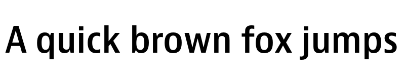 Preview of Bernino Sans Narrow Semibold font