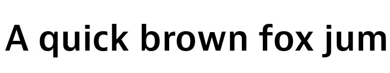 Preview of Bernino Sans Semibold font