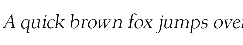 Preview of Berolina Light Italic font