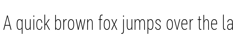 Preview of Bert Sans ExtraLight font