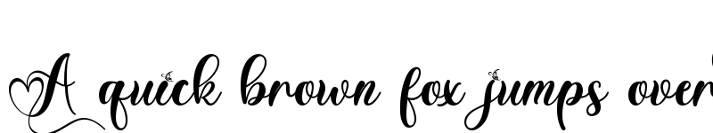 Preview of Bertha Lovely Regular font