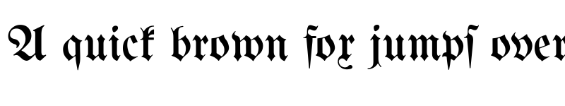 Preview of Bertholdr Mainzer Fraktur Regular font