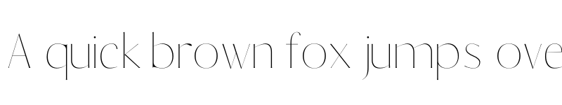 Preview of Berton Thin font