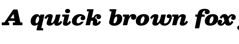 Preview of Besley* Fatface Italic font