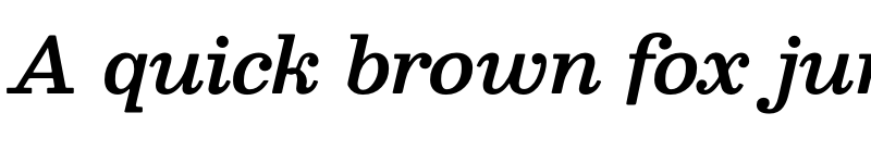 Preview of Besley* Medium Italic font