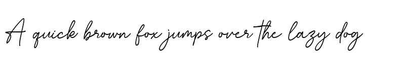 Preview of Bestina Signature Regular font